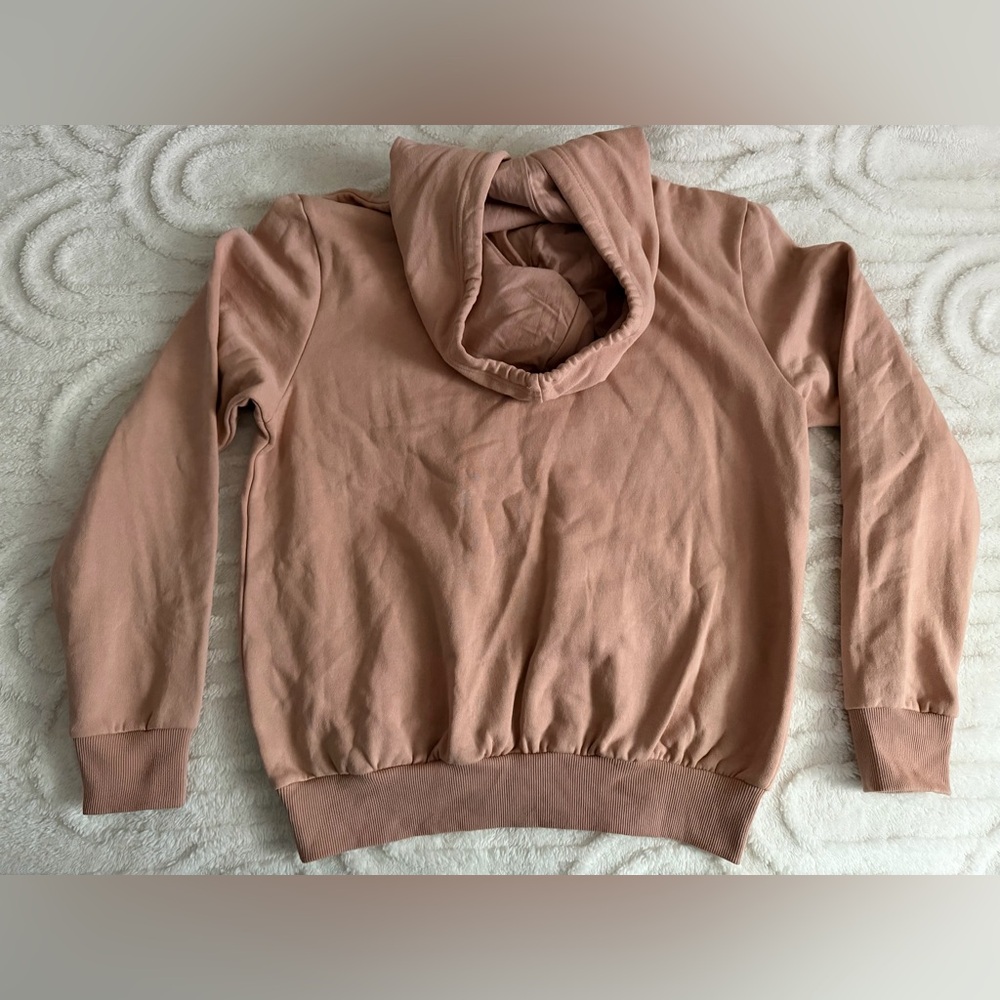 Women’s H&M Muted Light Pink Divided Hoodie, Size S, NWOT, Casual Comfy Sweater - Picture 6 of 9